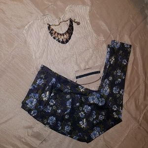 Floral Jeggings Size 12-14 L